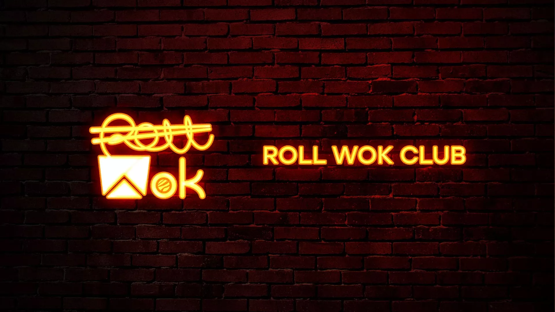 Разработка интерьерной вывески суши-бара «Roll Wok Club» в Билибино